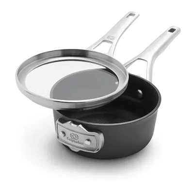 Calphalon Premier Space-saving Hard Anodized 1.5-qt. Sauce Pan In Black
