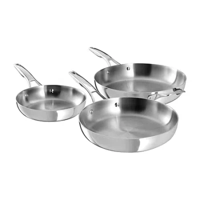 Calphalon Premier Stainless Steel 3-pc. Frying Pan Set In Animal Print