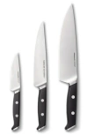 Calphalon Set Of 3 Edgetech Knives In Black