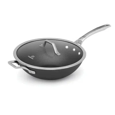 Calphalon Signature™ 12" Non-stick Wok With Lid In Gray