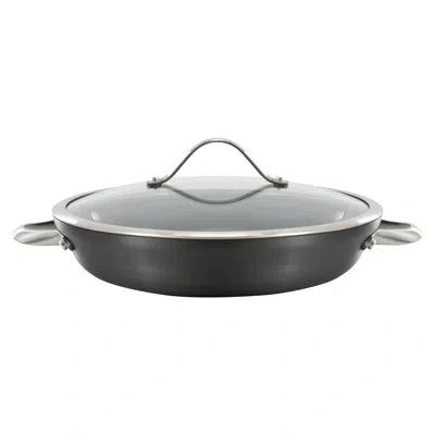 Calphalon Signature™ Hard-anodized Aluminum Nonstick 12" Sauteuse Pan With Lid In Silver;black