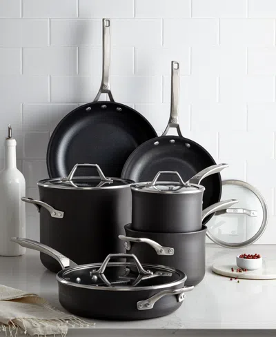 Calphalon Signature Nonstick 10 Piece Cookware Set In Black