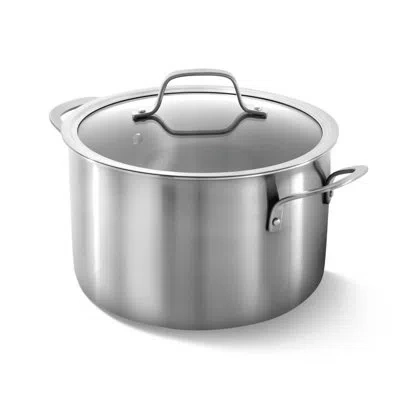 Calphalon Stainless Steel 6-qt Stock Pot With Lid In Silver