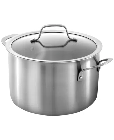 Calphalon Stainless Steel 6-quart Stock Pot With Lid In Gray