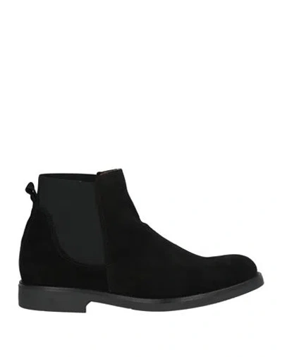 Calpierre Man Ankle Boots Black Size 10 Leather