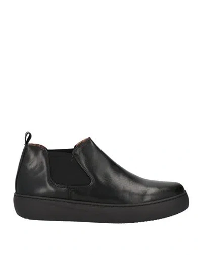 Calpierre Man Ankle Boots Black Size 10 Leather