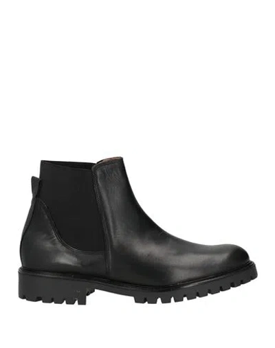 Calpierre Man Ankle Boots Black Size 10 Leather