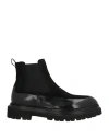 Calpierre Man Ankle Boots Black Size 14 Leather