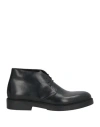 Calpierre Man Ankle Boots Black Size 9 Calfskin