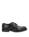 Calpierre Man Lace-up Shoes Black Size 9 Calfskin