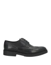 Calpierre Man Lace-up Shoes Black Size 9 Calfskin