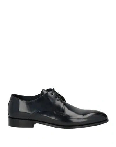 Calpierre Man Lace-up Shoes Midnight Blue Size 9 Leather