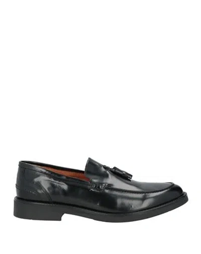 Calpierre Man Loafers Black Size 10 Leather