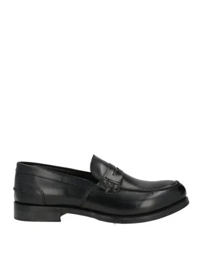 Calpierre Man Loafers Black Size 8 Leather