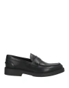 Calpierre Man Loafers Black Size 9 Calfskin