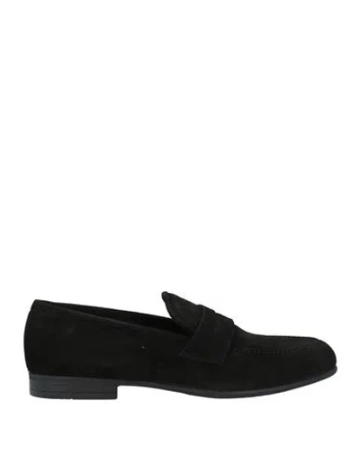 Calpierre Man Loafers Black Size 9 Leather