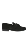 Calpierre Man Loafers Black Size 9 Leather In Black