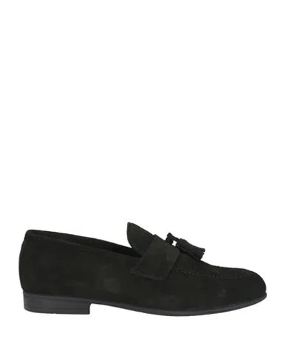 Calpierre Man Loafers Black Size 9 Leather