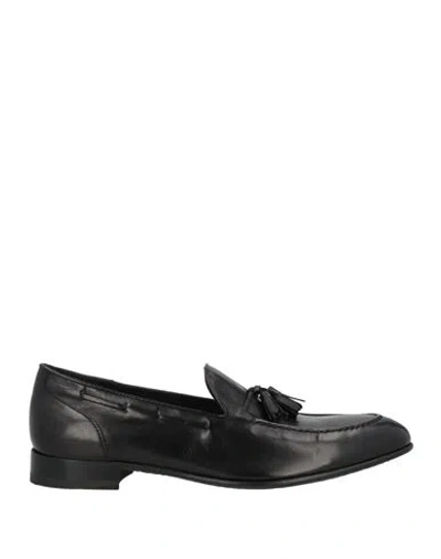 Calpierre Man Loafers Black Size 9 Leather