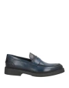 Calpierre Man Loafers Blue Size 9 Calfskin