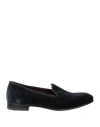 Calpierre Man Loafers Charcoal Size 8.5 Textile Fibers, Leather In Grey