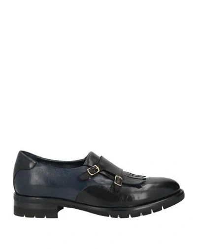 Calpierre Man Loafers Midnight Blue Size 5.5 Leather