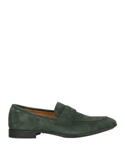Calpierre Man Loafers Military Green Size 9 Soft Leather