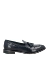 Calpierre Man Loafers Navy Size 9 Leather In Navy