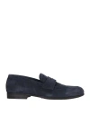 Calpierre Man Loafers Navy Size 9 Leather