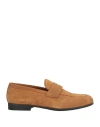 Calpierre Man Loafers Tan Size 9 Leather In Brown