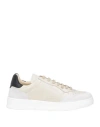 Calpierre Man Sneakers Light Grey Size 13 Calfskin In Grey