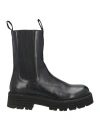Calpierre Woman Ankle Boots Black Size 9 Soft Leather In Black