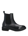 Calpierre Woman Ankle Boots Black Size 7.5 Leather In Black