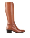 Calpierre Woman Boot Tan Size 6 Leather