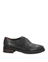 Calpierre Woman Lace-up Shoes Black Size 5 Soft Leather In Black