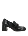 Calpierre Woman Loafers Black Size 7.5 Leather
