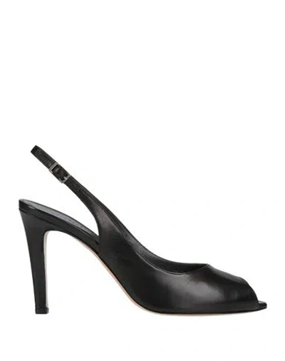 Calpierre Woman Sandals Black Size 6 Leather