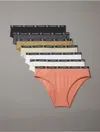 Calvin Klein 1996 Cotton Stretch 7-pack Modern Bikini In Aragon Multi