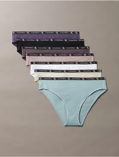 Calvin Klein 1996 Cotton Stretch 7-pack Modern Bikini In Nightshade Multi