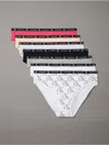 Calvin Klein 1996 Cotton Stretch 7-pack Modern Bikini In Wildflower Multi