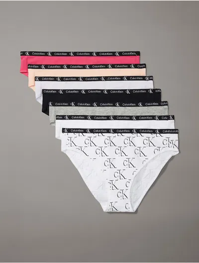 Calvin Klein 1996 Cotton Stretch 7-pack Modern Bikini In Wildflower Multi