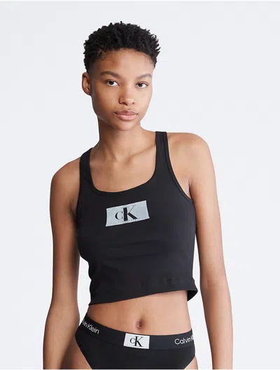 Calvin Klein 1996 Ribbed Tank Top In Black