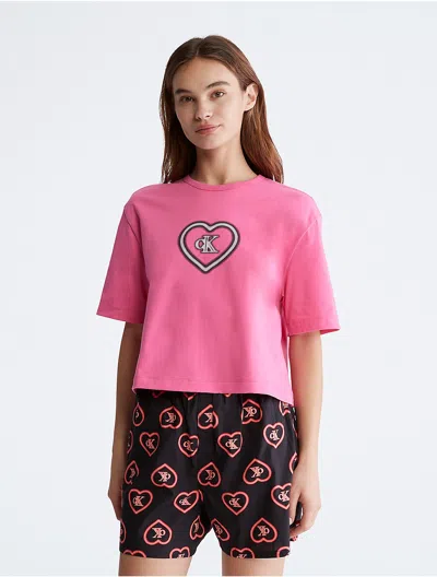 Calvin Klein 1996 V-day Lounge T-shirt In Pink