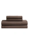 Calvin Klein 200 Thread Count Cotton Percale Twin Sheet Set In Earth