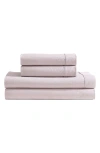 Calvin Klein 200 Thread Count Cotton Percale Twin Sheet Set In Petal Pink