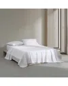 Calvin Klein 200 Thread Count Solid Enhanced Cooling Cotton Percale Sheet Set In White