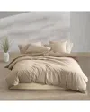 Calvin Klein Washed Percale Cotton Solid Comforter Sets
