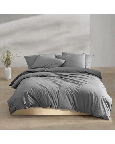 CALVIN KLEIN CALVIN KLEIN 200 THREAD COUNT WASHED PERCALE COTTON COMFORTER SET