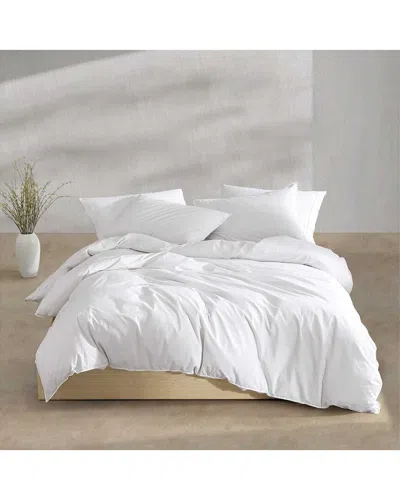 Calvin Klein 200 Thread Count Washed Percale Cotton Duvet Cover Set