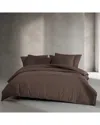 Calvin Klein 200 Thread Count Washed Percale Cotton Duvet Cover Set